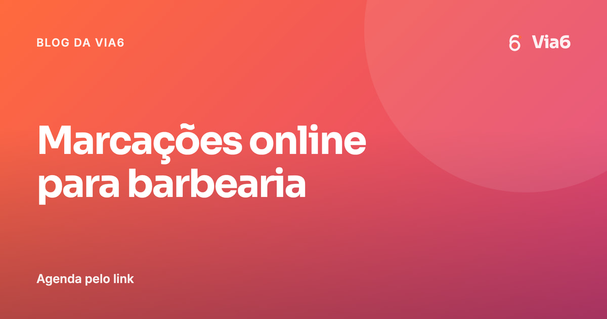 Marcações online para barbearia