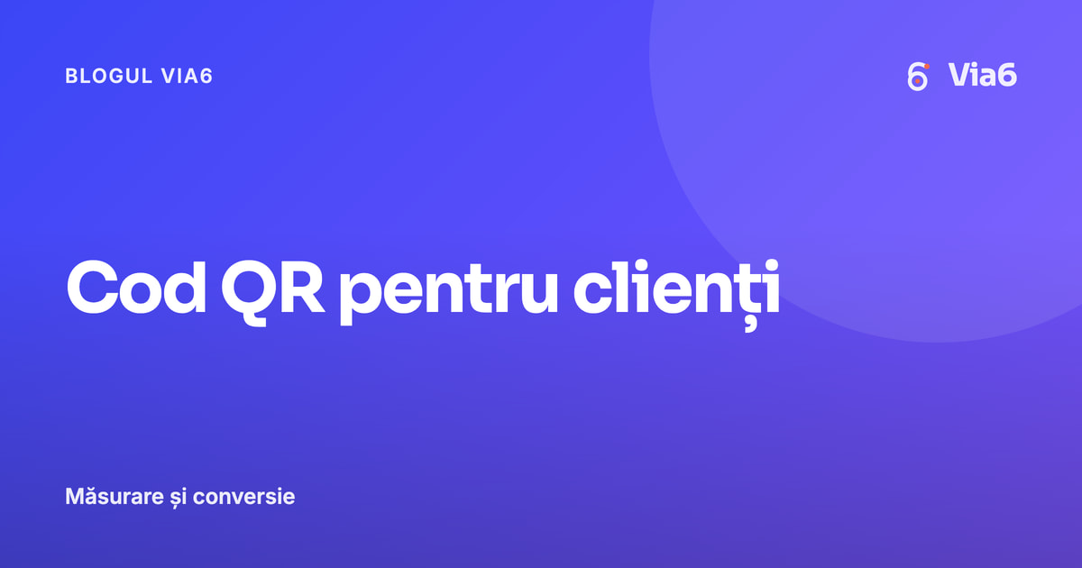 Cod QR pentru clienți