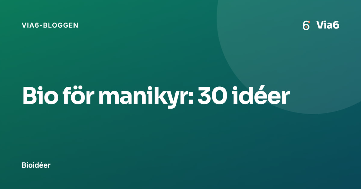 Bio för manikyr: 30 idéer