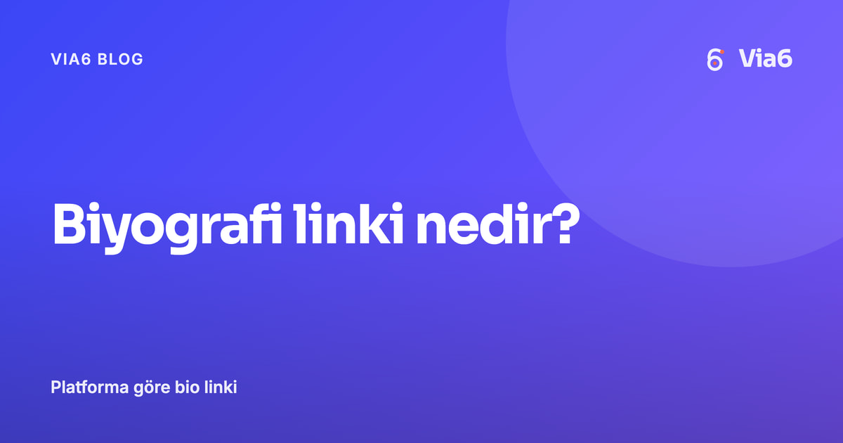 Biyografi linki nedir?