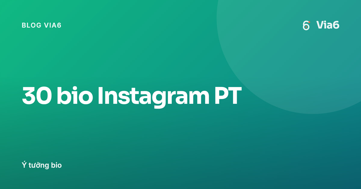 30 bio Instagram PT