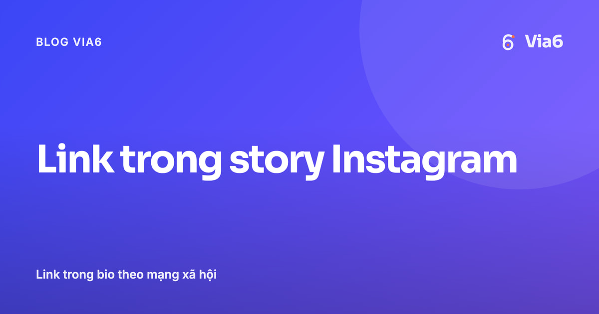 Link trong story Instagram